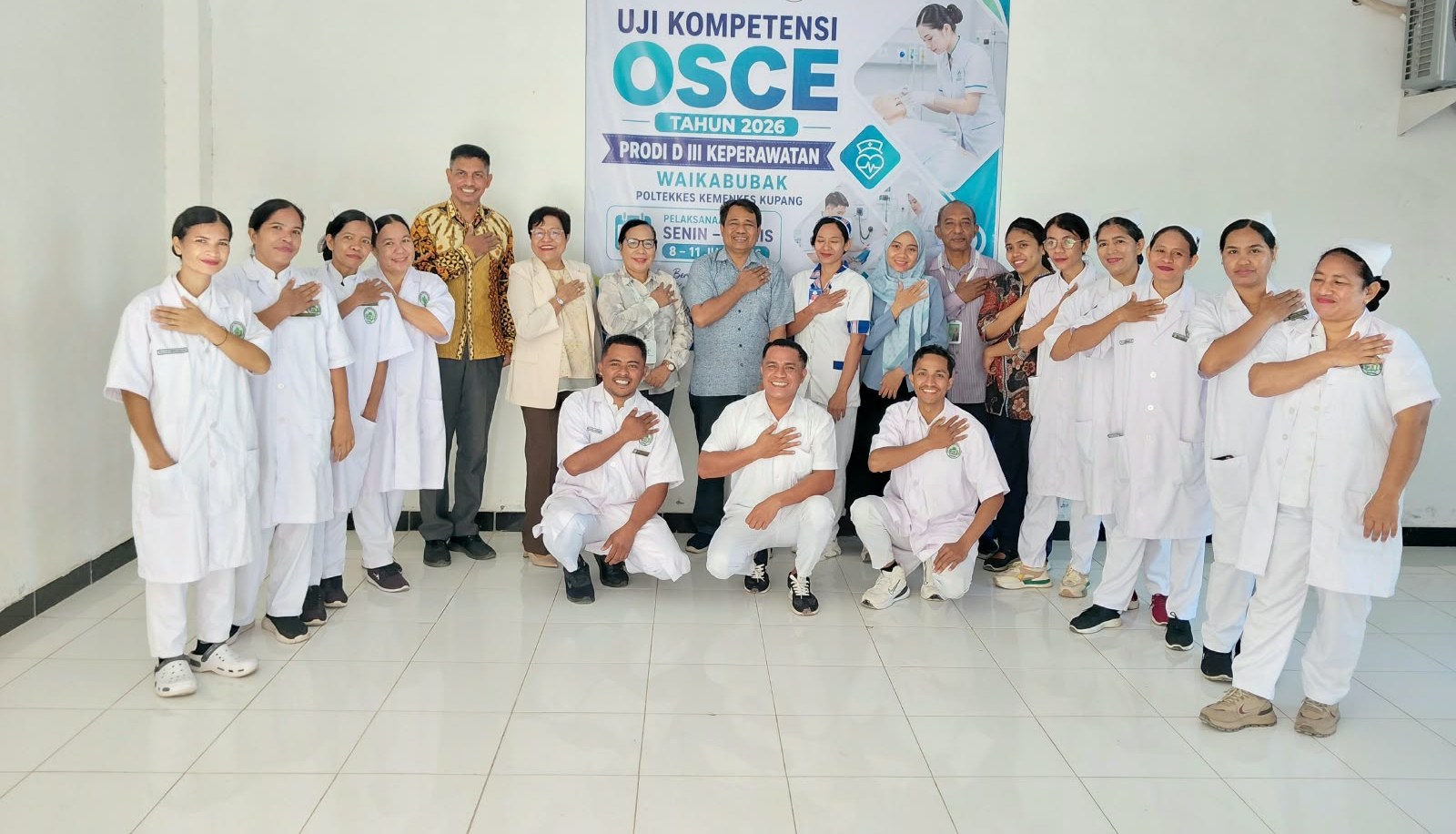 Mahasiswa PJJ Keperawatan Laksanakan OSCE dengan penilaian Berbasis Digital di Laboratorium OSCE Prodi D3 Keperawatan Waikabubak
