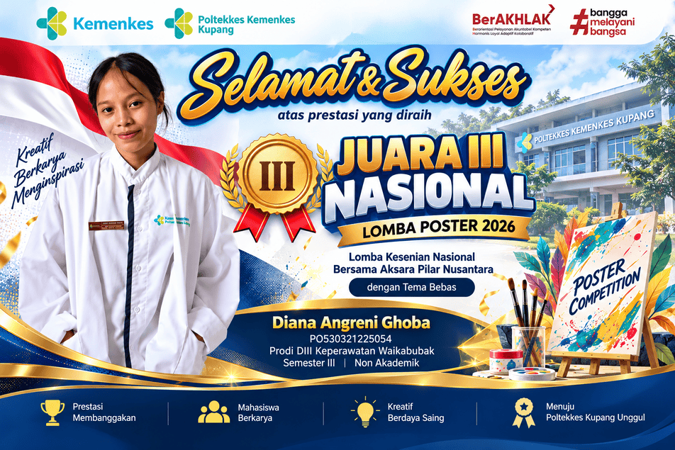 Mahasiswi D3 Keperawatan Waikabubak Raih Juara III Nasional Lomba Poster 2026